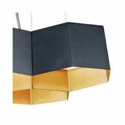 Maxim Honeycomb 16" Wide Black And Gold 3-Light LED Pendant Light -Lighting Sales Shop honeycomb 16 inch wide black and gold 3 light led pendant light 75h32views1