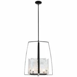 Hubbardton Forge Arc 18.7" Wide Black Pendant With White Swirl Glass 11 Hubbardton Forge Arc 18.7" Wide Black Pendant With White Swirl Glass -Lighting Sales Shop hubbardton forge arc 18 7 inch wide black pendant with white swirl glass 378v2views4