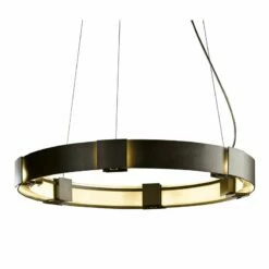 Hubbardton Forge Aura Pendant 28.9" Dark Smoke Glass Ring Pendant -Lighting Sales Shop hubbardton forge aura pendant 28 9 inch dark smoke glass ring pendant 751t2views2