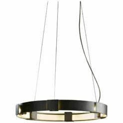 Hubbardton Forge Aura Pendant 28.9" Dark Smoke Glass Ring Pendant -Lighting Sales Shop hubbardton forge aura pendant 28 9 inch dark smoke glass ring pendant 751t2views3