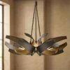 Hubbardton Forge Corona 35"W Smoke 6-Light Chandelier -Lighting Sales Shop hubbardton forge corona 35 inchw smoke 6 light chandelier 6r325cropped