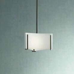 Hubbardton Forge Exos Delta 8" Wide White Glass Mini Pendant