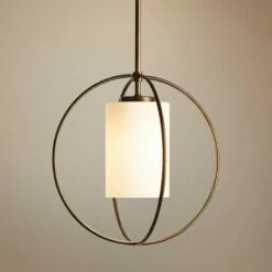 Hubbardton Forge Rhythm 11 1/4"W Dark Smoke Mini Pendant