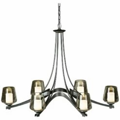 Hubbardton Forge Ribbon Collection 38 1/2" Wide Chandelier -Lighting Sales Shop hubbardton forge ribbon collection 38 and one half inch wide chandelier r1466