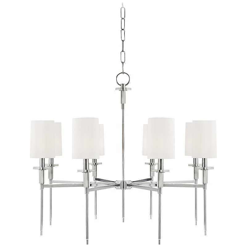 Hudson Valley Amherst 32" Wide Polished Nickel Chandelier 4 Hudson Valley Amherst 32" Wide Polished Nickel Chandelier - Image 2