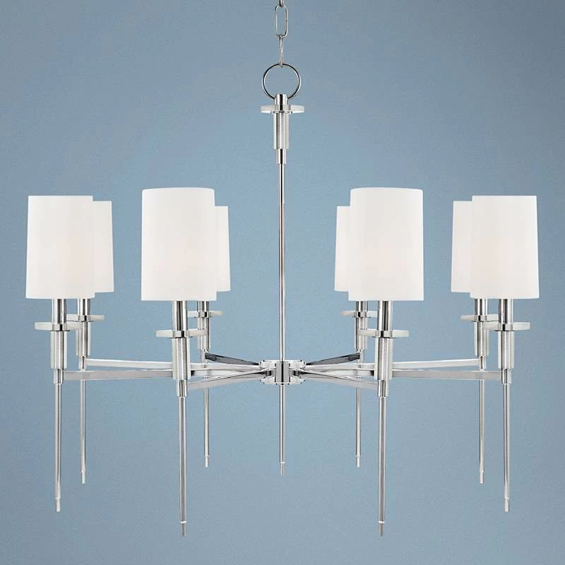 Hudson Valley Amherst 32" Wide Polished Nickel Chandelier 3 Hudson Valley Amherst 32" Wide Polished Nickel Chandelier