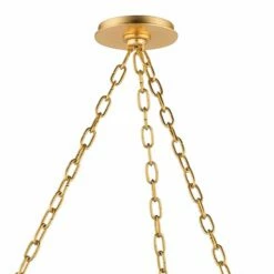 Hudson Valley Banks 34 1/2"W Gold Leaf And White Chandelier -Lighting Sales Shop hudson valley banks 34 and one half inchw gold leaf and white chandelier 300e0views2