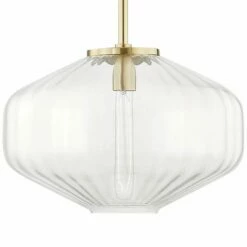 Hudson Valley Bennett 18" Wide Aged Brass Pendant Light -Lighting Sales Shop hudson valley bennett 18 inch wide aged brass pendant light 95a72views1