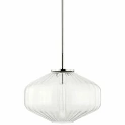Lighting Sales Shop -Lighting Sales Shop hudson valley bennett 18 inch wide polished nickel pendant light 433e0