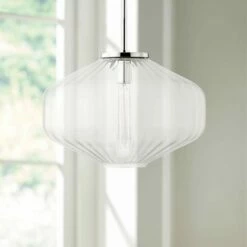 Lighting Sales Shop 40 Hudson Valley Bennett 18" Wide Polished Nickel Pendant Light