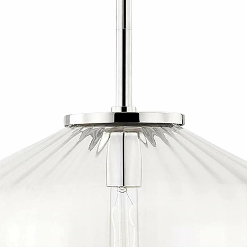 Hudson Valley Bennett 18" Wide Polished Nickel Pendant Light 6 Hudson Valley Bennett 18" Wide Polished Nickel Pendant Light - Image 4