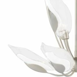 Hudson Valley Blossom 29" Wide Silver Leaf Chandelier 8 Hudson Valley Blossom 29" Wide Silver Leaf Chandelier -Lighting Sales Shop hudson valley blossom 29 inch wide silver leaf chandelier 326e0views1