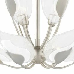 Hudson Valley Blossom 29" Wide Silver Leaf Chandelier 9 Hudson Valley Blossom 29" Wide Silver Leaf Chandelier -Lighting Sales Shop hudson valley blossom 29 inch wide silver leaf chandelier 326e0views2