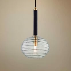 Hudson Valley Breton 8 1/2" Wide Aged Brass LED Mini Pendant