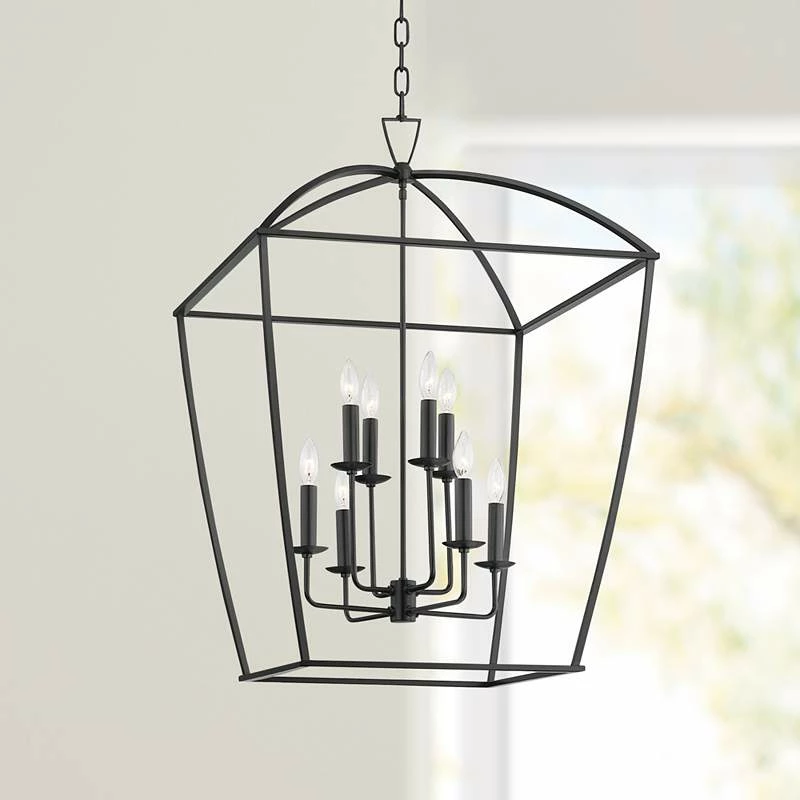 Hudson Valley Bryant 24" Wide Aged Iron 8-Light Pendant 3 Hudson Valley Bryant 24" Wide Aged Iron 8-Light Pendant