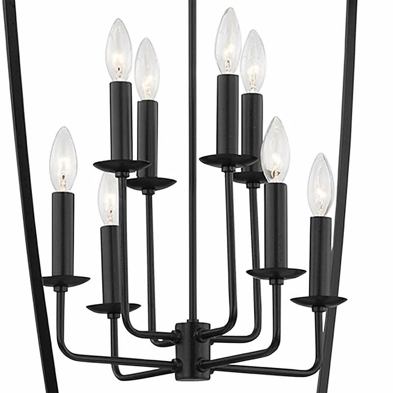 Hudson Valley Bryant 24" Wide Aged Iron 8-Light Pendant 5 Hudson Valley Bryant 24" Wide Aged Iron 8-Light Pendant - Image 3