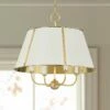 Hudson Valley Cambridge 20"W Aged Brass 4-Light Chandelier
