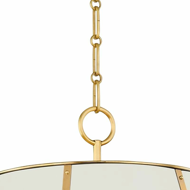 Hudson Valley Cambridge 20"W Aged Brass 4-Light Chandelier 6 Hudson Valley Cambridge 20"W Aged Brass 4-Light Chandelier - Image 4