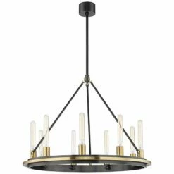 Hudson Valley Chambers 32"W Old Bronze 9-Light Chandelier 6 Hudson Valley Chambers 32"W Old Bronze 9-Light Chandelier -Lighting Sales Shop hudson valley chambers 32 inchw old bronze 9 light chandelier 59c83