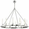 Hudson Valley Chambers 45" Wide Nickel 12-Light Chandelier -Lighting Sales Shop hudson valley chambers 45 inch wide nickel 12 light chandelier 59c88