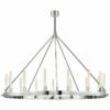 Hudson Valley Chambers 58" Wide Nickel 15-Light Chandelier -Lighting Sales Shop hudson valley chambers 58 inch wide nickel 15 light chandelier 59c91