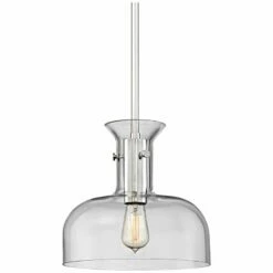 Hudson Valley Coffey 12" Wide Polished Nickel Pendant Light