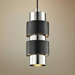 Hudson Valley Cyrus 6" Wide Silver Bronze Mini Pendant