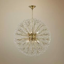 Hudson Valley Dunkirk 30" Wide Aged Brass Chandelier