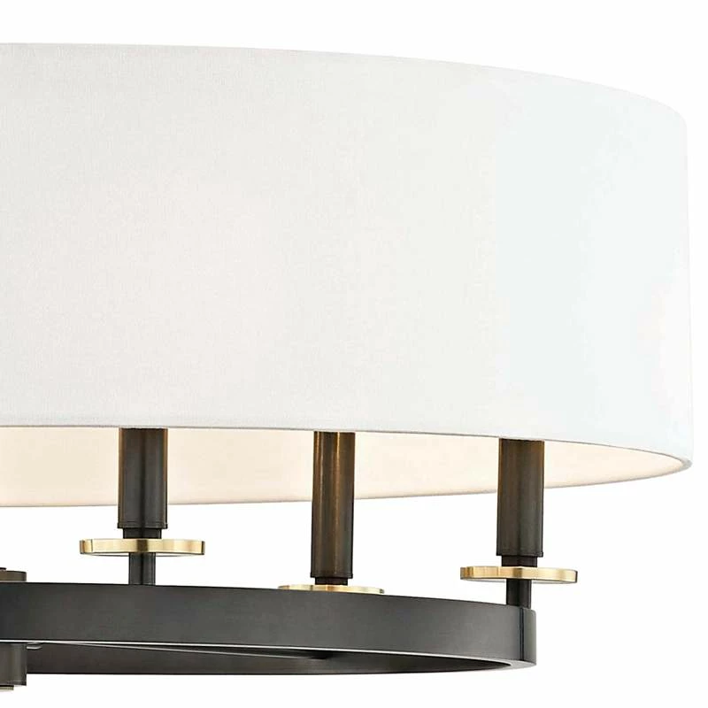 Hudson Valley Durham 30 1/2" Wide Old Bronze 6-Light Pendant 5 Hudson Valley Durham 30 1/2" Wide Old Bronze 6-Light Pendant - Image 3