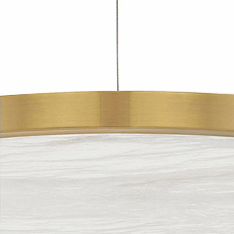 Hudson Valley Eastport 24" Wide Aged Brass LED Pendant Light 5 Hudson Valley Eastport 24" Wide Aged Brass LED Pendant Light - Image 3