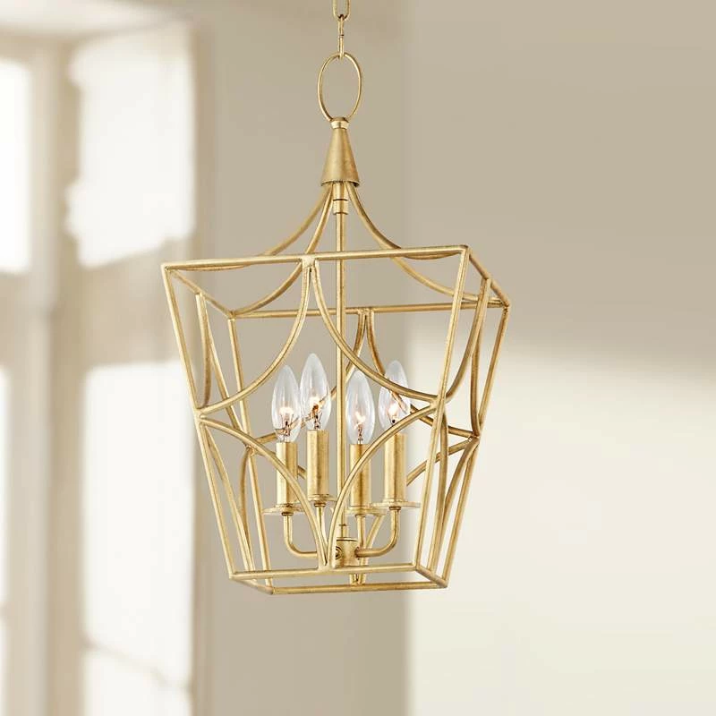 Hudson Valley Green Point 11 3/4"W Gold 4-Light Mini Pendant 3 Hudson Valley Green Point 11 3/4"W Gold 4-Light Mini Pendant