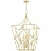 Hudson Valley Green Point 24" Wide Gold Leaf 8-Light Pendant