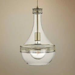 Hudson Valley Hagen 10 3/4" Wide Aged Brass Mini Pendant