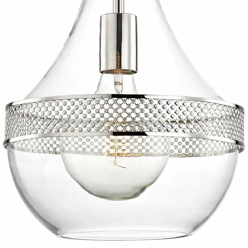 Hudson Valley Hagen 10 3/4"W Polished Nickel Mini Pendant 4 Hudson Valley Hagen 10 3/4"W Polished Nickel Mini Pendant - Image 2