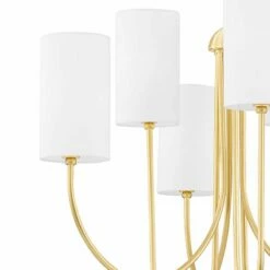 Hudson Valley Harlem 27 1/2"W Aged Brass 6-Light Chandelier -Lighting Sales Shop hudson valley harlem 27 and one half inchw aged brass 6 light chandelier 673r1views1