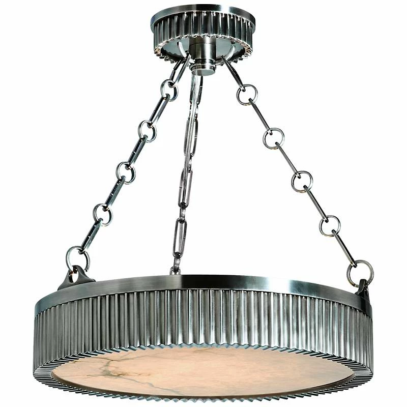 Hudson Valley Lynden 16" Wide Antique Nickel Pendant Light 4 Hudson Valley Lynden 16" Wide Antique Nickel Pendant Light - Image 2