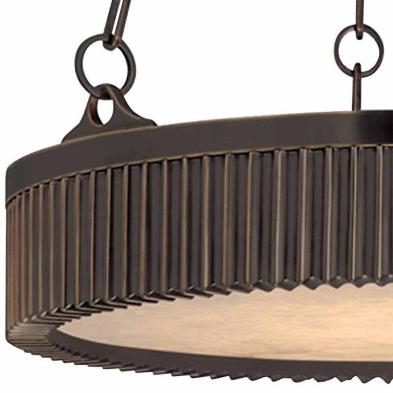 Hudson Valley Lynden 16"W Distressed Bronze Pendant Light 4 Hudson Valley Lynden 16"W Distressed Bronze Pendant Light - Image 2