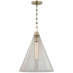 Hudson Valley Newbury 14" Wide Aged Brass Pendant Light -Lighting Sales Shop hudson valley newbury 14 inch wide aged brass pendant light 1f644