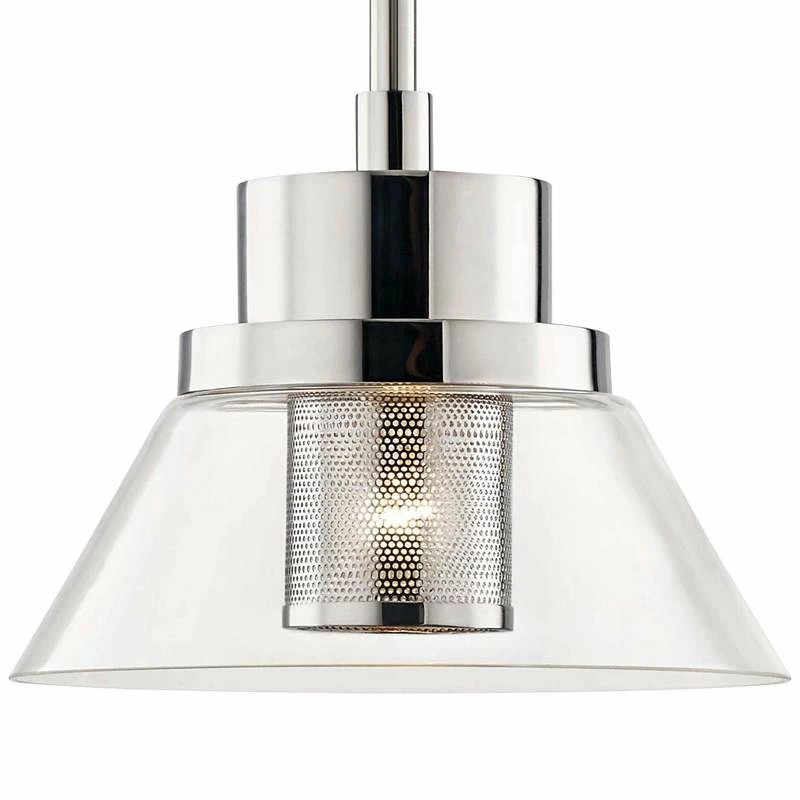 Hudson Valley Paoli 12" Wide Polished Nickel Mini Pendant 4 Hudson Valley Paoli 12" Wide Polished Nickel Mini Pendant - Image 2