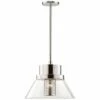 Hudson Valley Paoli 15 3/4" Wide Nickel And Glass Modern Pendant Light 2 Hudson Valley Paoli 15 3/4" Wide Nickel And Glass Modern Pendant Light -Lighting Sales Shop hudson valley paoli 15 and three quarter inch wide nickel and glass modern pendant light 59c04