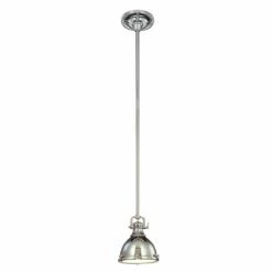 Hudson Valley Pelham 8" Wide Polished Nickel Mini Pendant -Lighting Sales Shop hudson valley pelham 8 inch wide polished nickel mini pendant 69461
