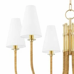 Hudson Valley Ripley 31 3/4"W Aged Brass 6-Light Chandelier -Lighting Sales Shop hudson valley ripley 31 and three quarter inchw aged brass 6 light chandelier 679r1views1