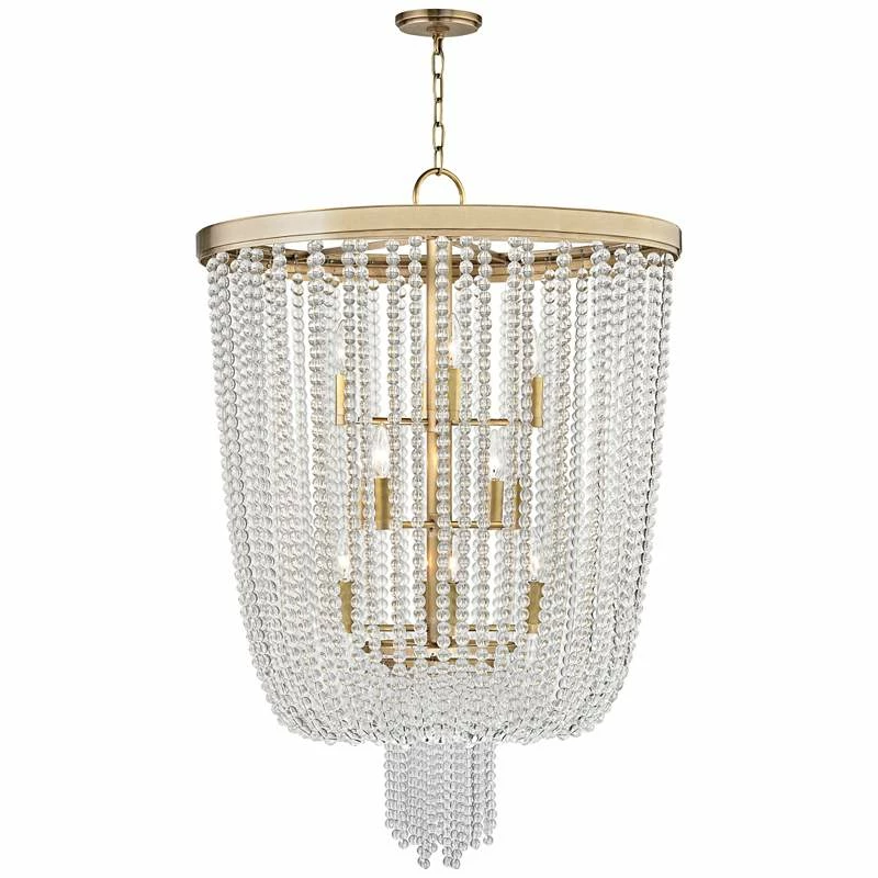 Hudson Valley Royalton 26" Wide Aged Brass Pendant Light 5 Hudson Valley Royalton 26" Wide Aged Brass Pendant Light - Image 3