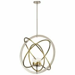 Ibis 30" Wide Polished Nickel And Brass 4-Light Pendant 10 Ibis 30" Wide Polished Nickel And Brass 4-Light Pendant -Lighting Sales Shop ibis 30 inch wide polished nickel and brass 4 light pendant 64h44views1