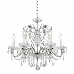 Impact 24" Wide Silver Regal Crystal Chandelier -Lighting Sales Shop impact 24 inch wide silver regal crystal chandelier p2373views1