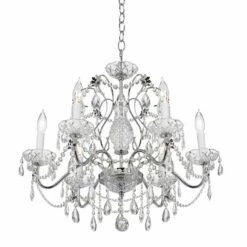 Impact 24" Wide Silver Regal Crystal Chandelier -Lighting Sales Shop impact 24 inch wide silver regal crystal chandelier p2373views3