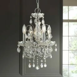 Imperial 12" Wide Chrome 4-Light Mini Chandelier
