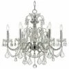 Imperial 26"W Polished Chrome 6-Light Crystal Chandelier 1 Imperial 26"W Polished Chrome 6-Light Crystal Chandelier -Lighting Sales Shop imperial 26 inchw polished chrome 6 light crystal chandelier r1524
