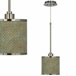 Interweave Patina Giclee Glow Mini Pendant Light