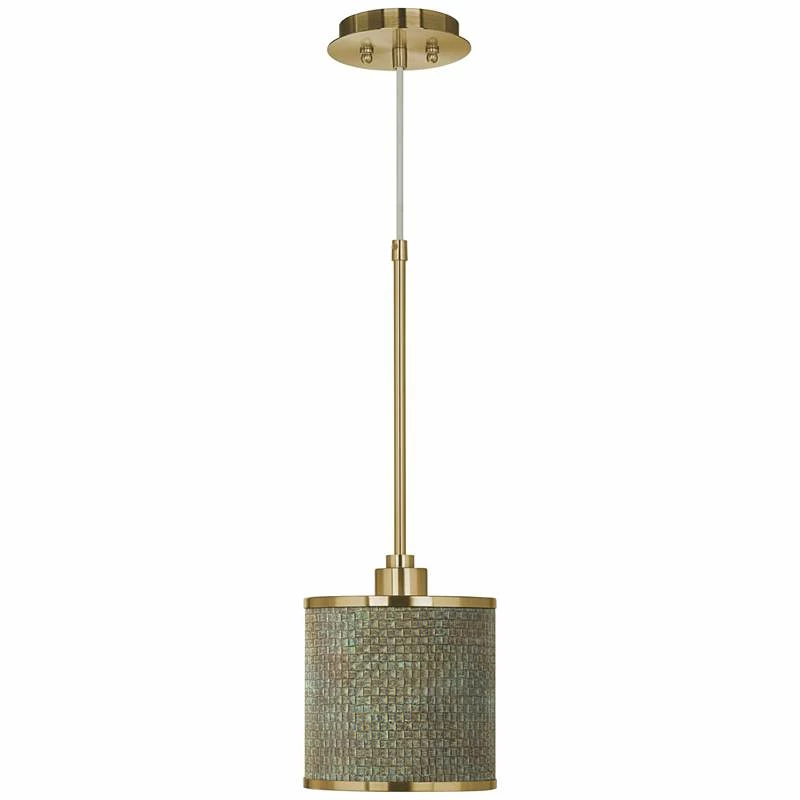 Interweave Patina Giclee Gold Mini Pendant Light 4 Interweave Patina Giclee Gold Mini Pendant Light - Image 2